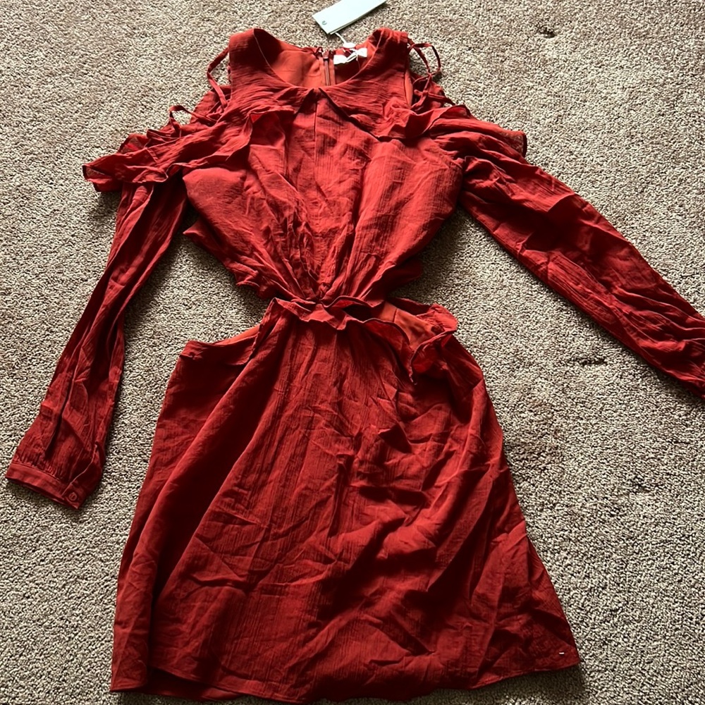 NWTS cut out ruffle dress size medium